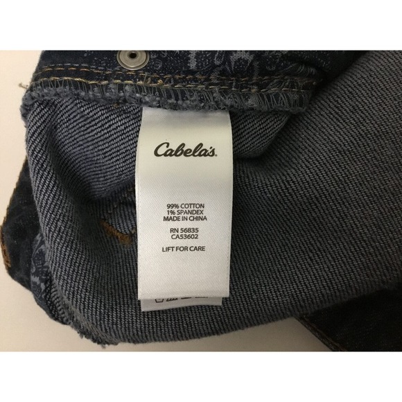 Cabela's High Rise Rigid Denim‎ Jeans 34x32 Blue - Picture 8 of 8